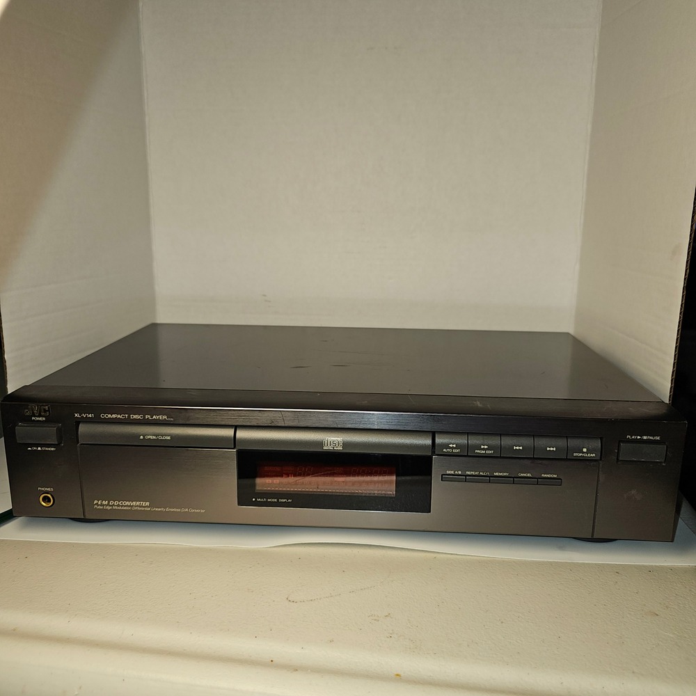 JVC XL-V141 Compact Disc Player Vintage 1991 Hi-Fi CD Component XL-V141TN Gray